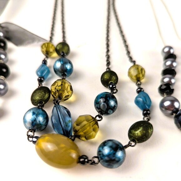 Costume Jewelry Necklace Lot x3 - Picture 4 of 7